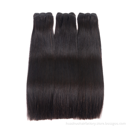 12A wholesale bone straight raw Brazilian cuticle aligned hair extension vendors double drawn remy virgin human hair bundles